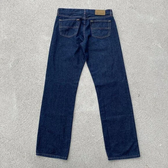 Vintage Y2K Tommy Hilfiger dark wash baggy jeans - Picture 1 of 5